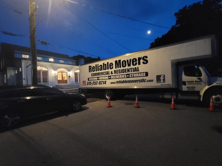 Reliable Movers truck providing interstate moving services from Ithaca NY