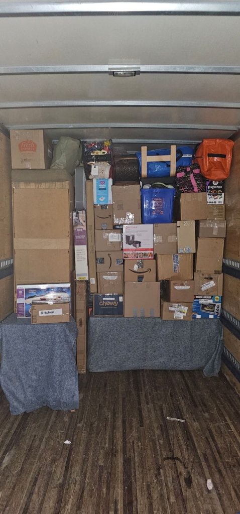 Loading shipments bound for South Carolina, Georgia, and Florida