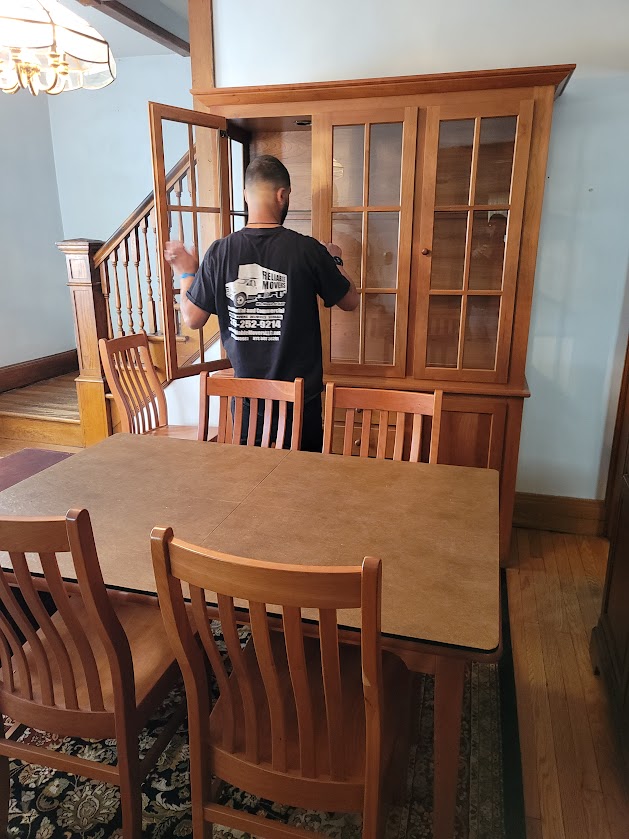 Prepping dining room furniture for a long distance move.  