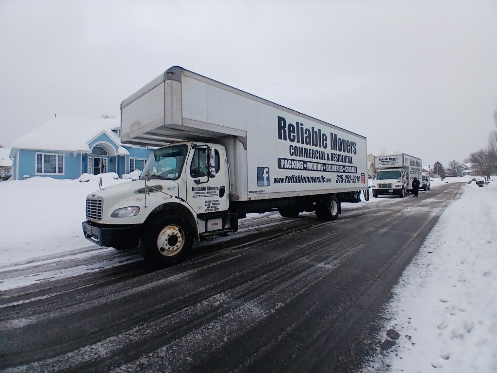 30 feet of moving power. Reliable Movers is on the job