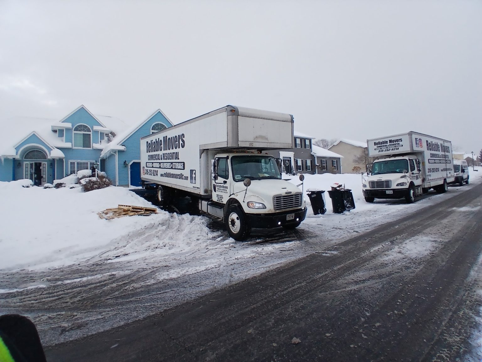 Reliable Movers handling a heavy custom saltwater aquarium move in Liverpool NY