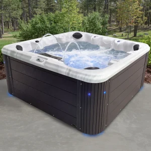 Hot tub on patio ready for moving in Syracuse NY
