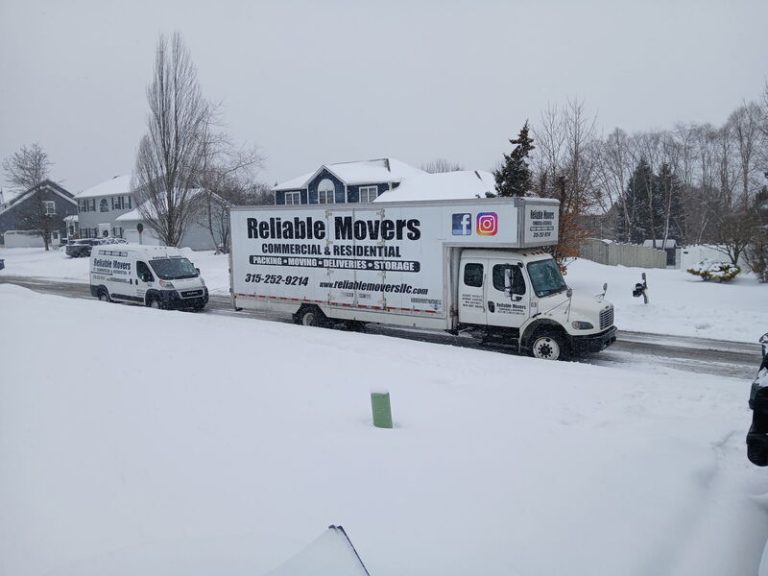 Reliable Movers company moving truck and crew