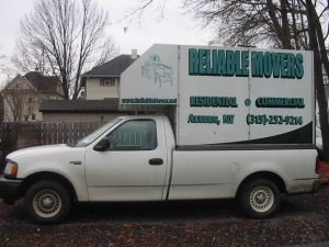 Reliable Movers first small moving truck in Auburn NY