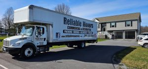 Reliable Movers on a local move with the 30-foot moving truck.