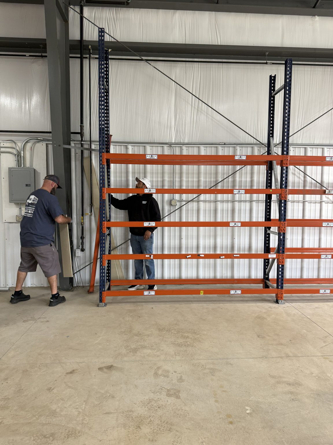 Reliable Movers moving commercial inventory and warehouse equipment
