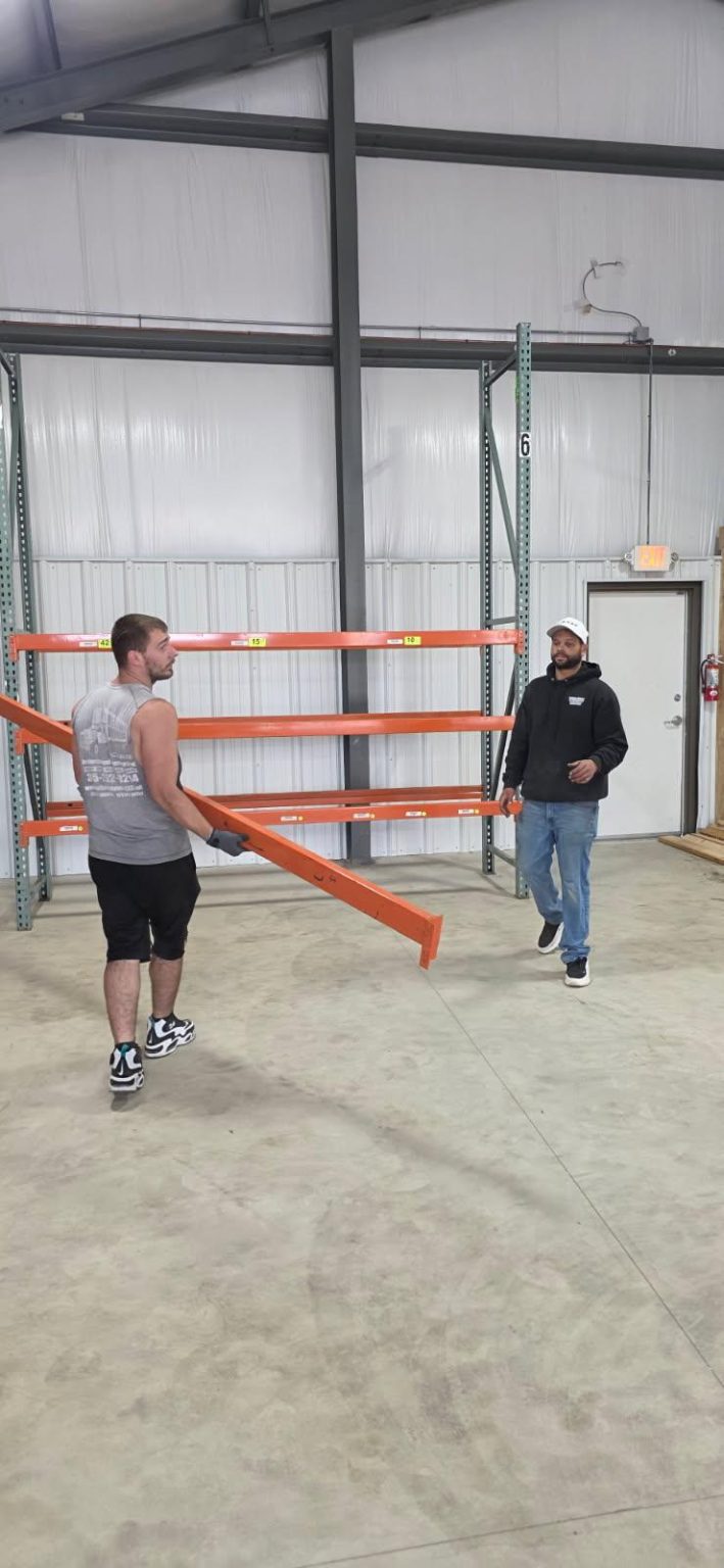 Warehouse shelving relocation by Reliable Movers