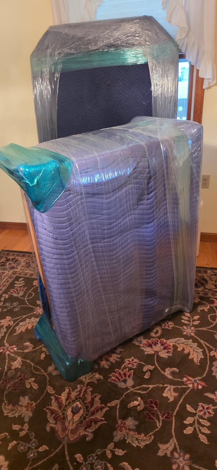 Reliable Movers preparing furniture for interstate shipment from Auburn New York to Ohio