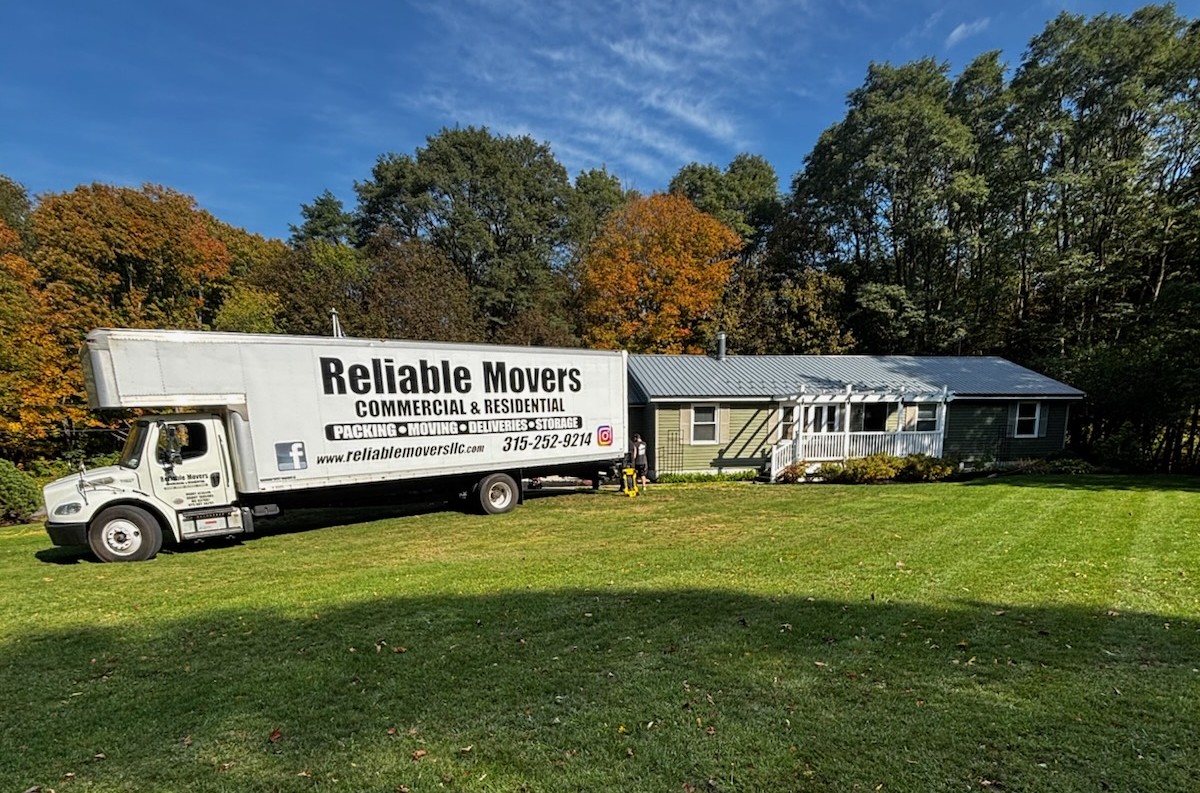 Reliable Movers completing a local residential moving job in Central New York